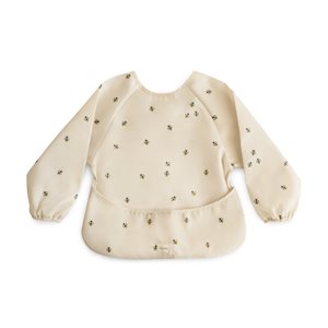 Mushie Long Sleeve Bib​ - Bees